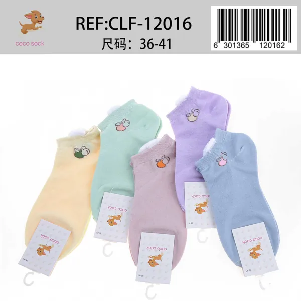 Calcetines tobilleros pastel conejo