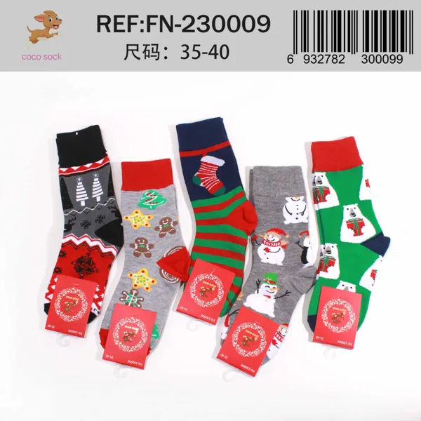 Calcetines navideños nórdicos surtidos