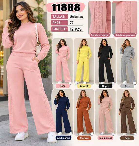 Conjunto de suéter y pantalón