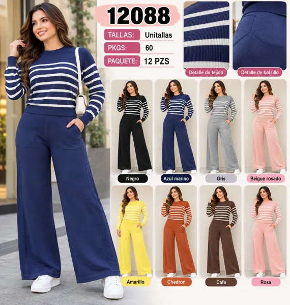 Conjunto de suéter y pantalón