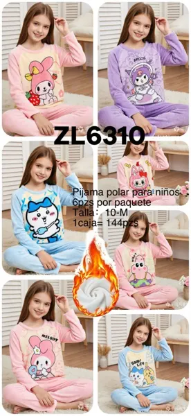 Pijama térmica infantil de personajes