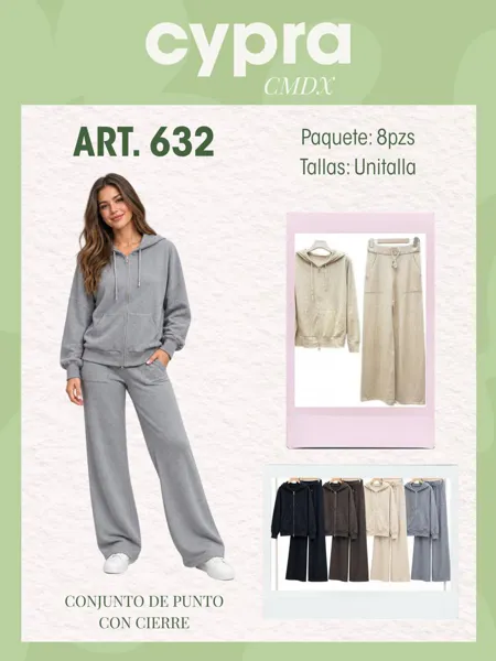 Conjunto de punto con cierre