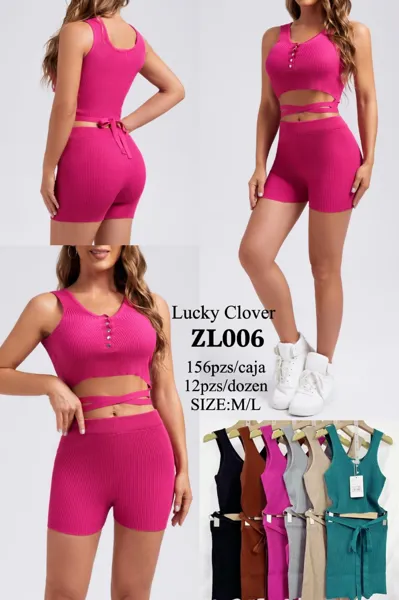Conjunto de top y shorts