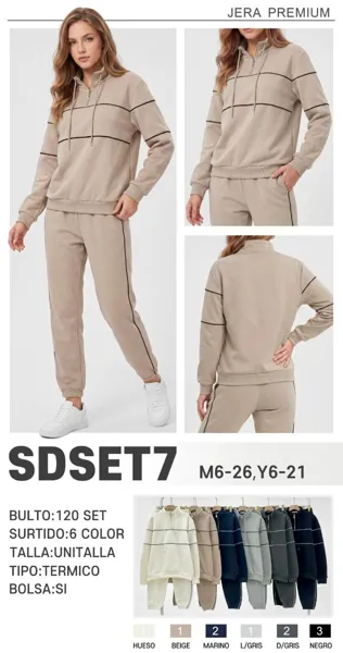 Conjunto de sudadera y pants tipo jogger