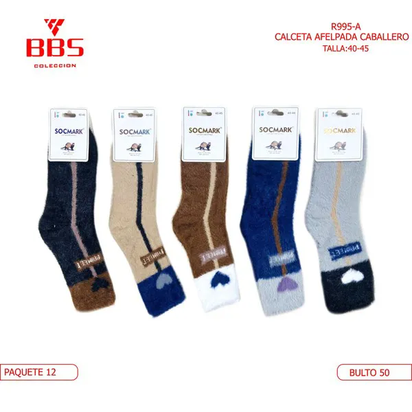 Calcetines afelpados térmicos para caballero