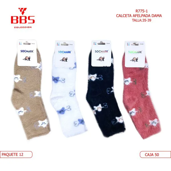 Calcetines afelpados térmicos para dama