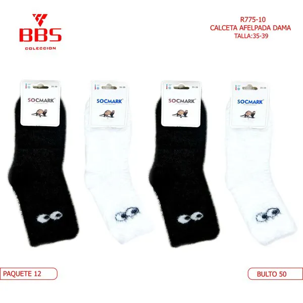 Calcetines afelpados térmicos para dama