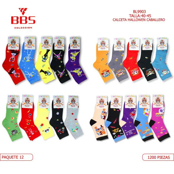 Calcetines de Día de Muertos para caballero