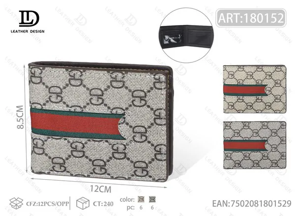 Cartera de Hombre con Estampado Monograma Clasico
