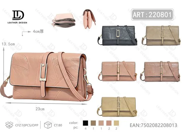 Bolso Cruzado de Moda con Solapa para Mujer