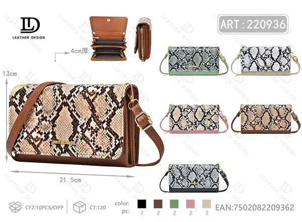 Bolsa para Celular de Mujer Estampado de Serpiente