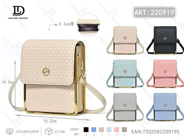 Bolsa Vertical para Celular de Mujer Tejida