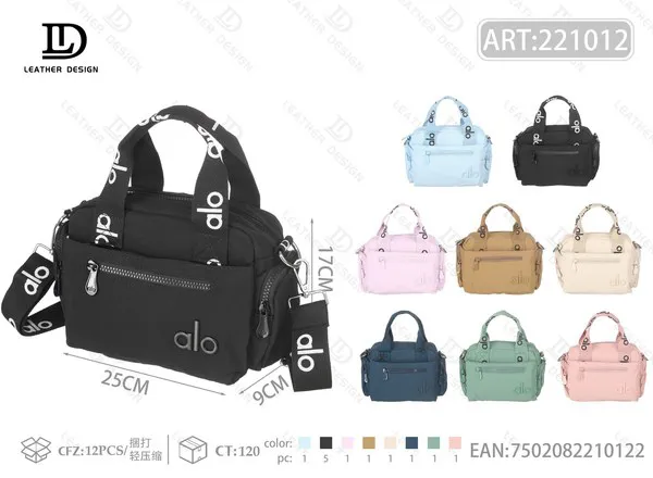 Bolsa de Nailon Impermeable de Mujer con Asas y Correa