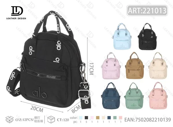 Mochila de Nailon Impermeable de Mujer Compacta