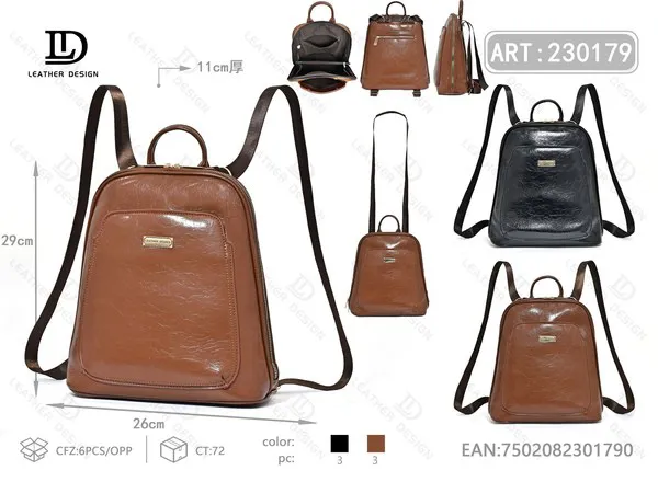 Mochila de Mujer de Piel Encerada