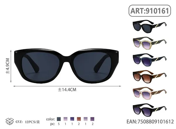 Lentes de sol ovalados para mujer