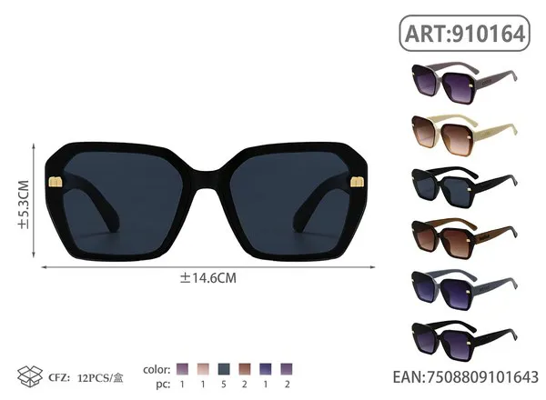 Lentes de sol hexagonales para mujer