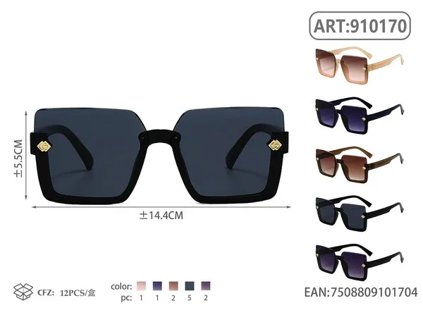 Lentes de sol cuadrados grandes para mujer