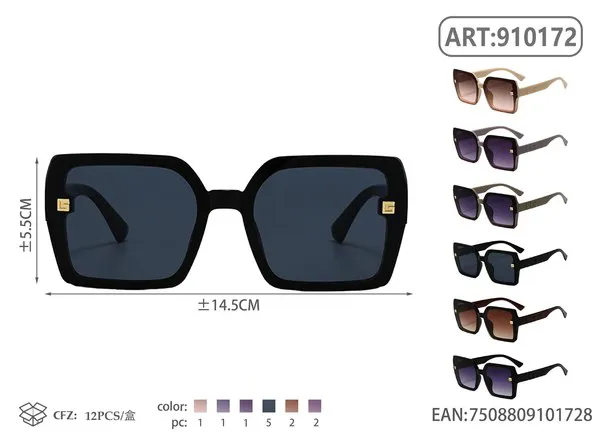 Gafas de sol cuadradas grandes para dama