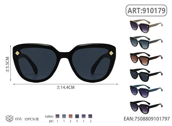 Lentes de sol redondeados para mujer