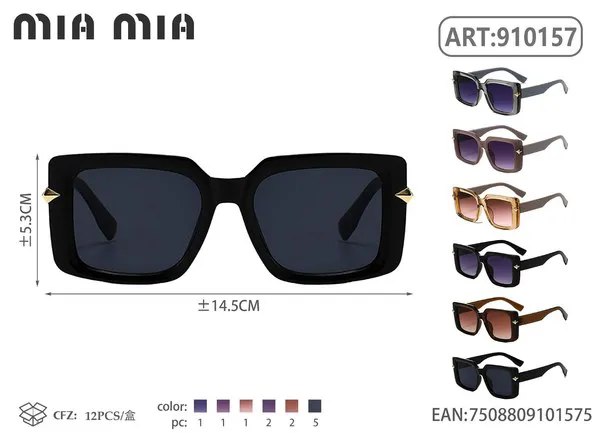 Gafas de sol cuadradas grandes para dama