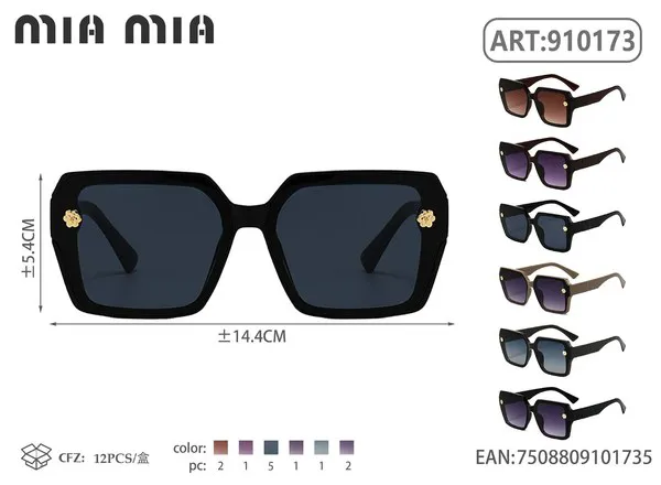 Lentes de sol cuadrados oversize elegantes