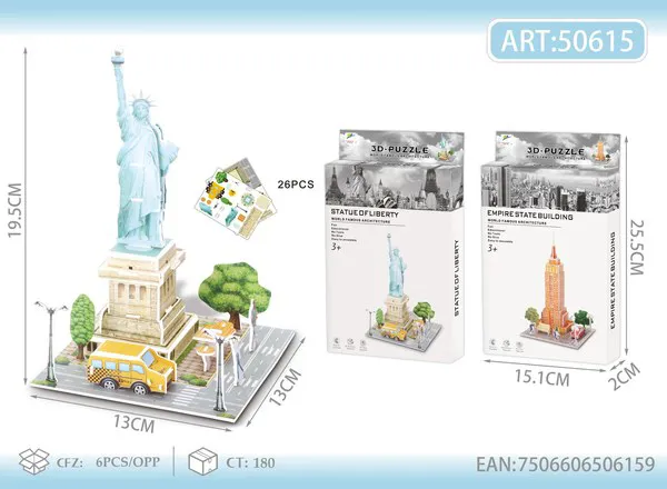 Rompecabezas 3D de Monumentos del Mundo