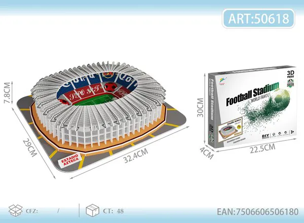 Rompecabezas 3D Estadio de Fútbol Azteca