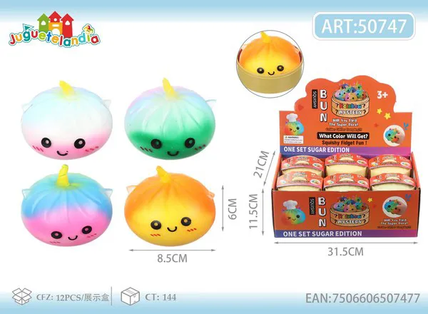 Juguete Antiestrés Squishy Pan Chino Unicornio