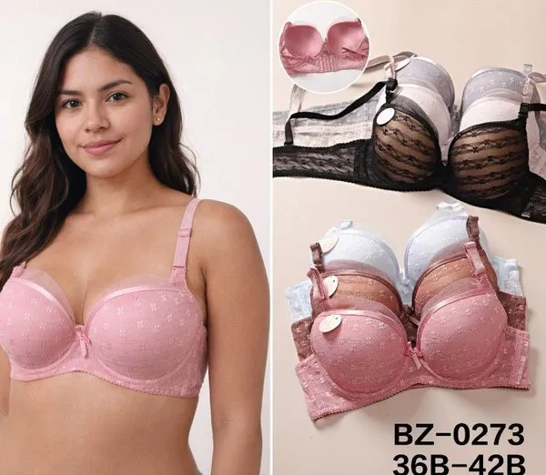 Sostén de Encaje Floral para Dama