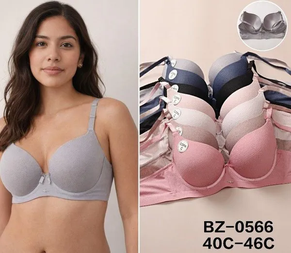 Sostén Push-up Liso Copa C para Dama