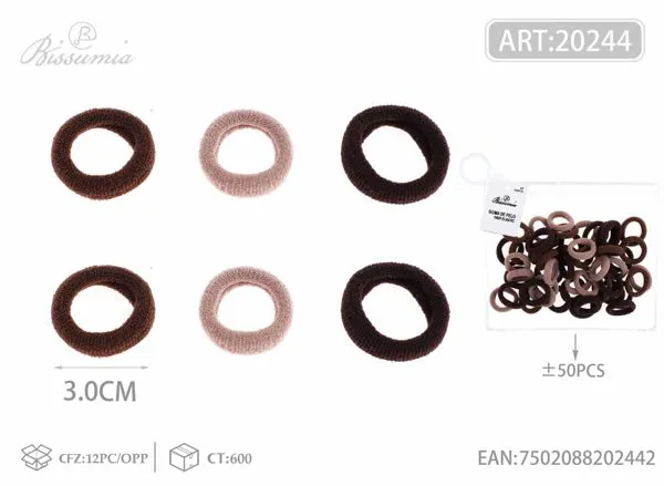 gomas elásticas de poliéster de 3 pulgadas 50PCS/paquete