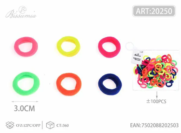 gomas elásticas de poliéster de 3 pulgadas 100PCS/paquete