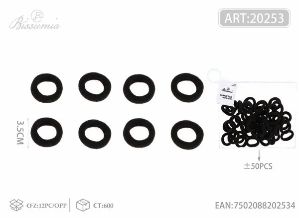 gomas elásticas de poliéster de 3.5 pulgadas 50PCS/paquete