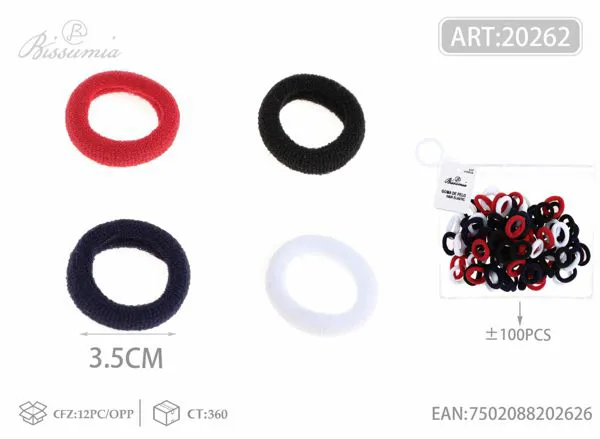 gomas elásticas de poliéster de 3.5 pulgadas 100PCS/paquete