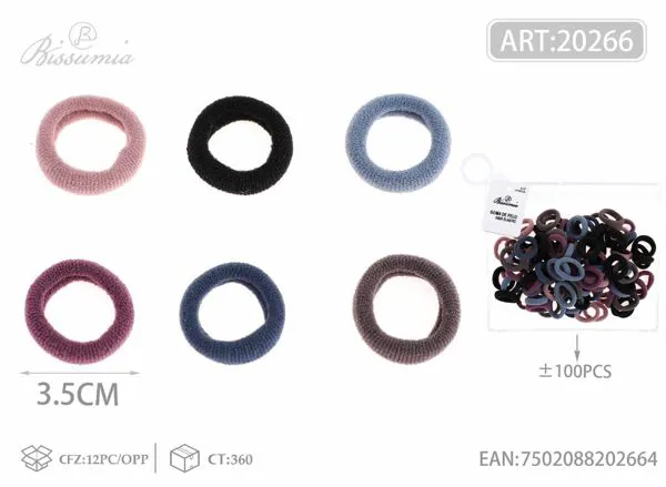 gomas elásticas de poliéster de 3.5 pulgadas 100PCS/paquete