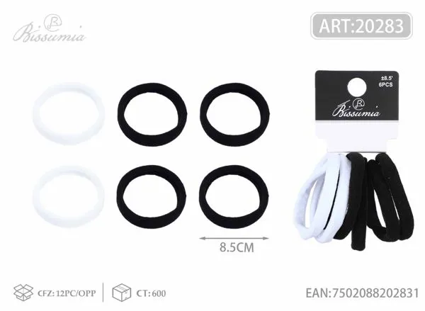 gomas elásticas de poliéster de 8.5 pulgadas 6PCS/paquete