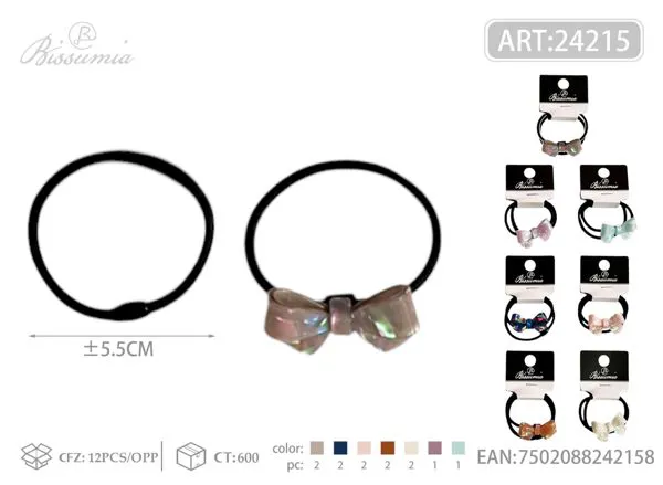 1pc de goma elástica con accesorios + 1pc de goma elástica lisa 2pcs/paquete