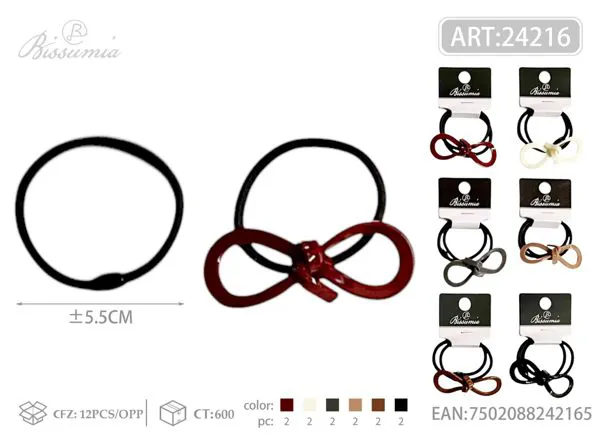 1pc de goma elástica con accesorios + 1pc de goma elástica lisa 2pcs/paquete