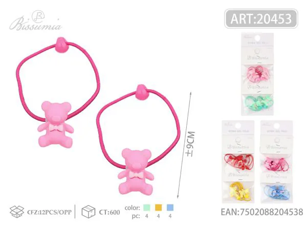 Gomas pequeñas lisas de osito 4pc
