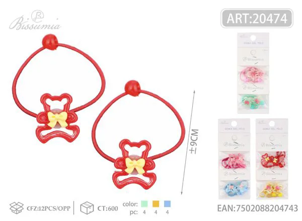 Gomas pequeñas lisas de osito de color gelatinoso 4pc