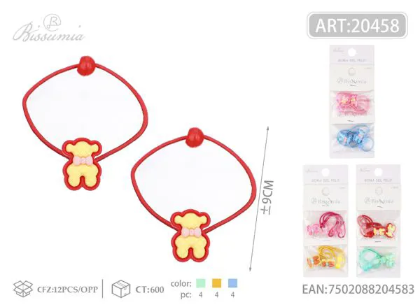 Gomas pequeñas lisas de osito 4pc