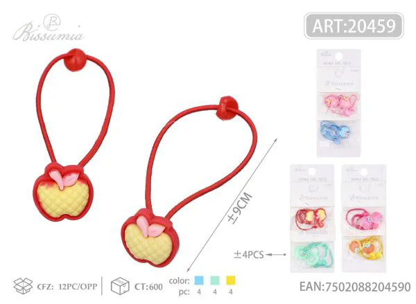 Gomas pequeñas lisas de manzana 4pc