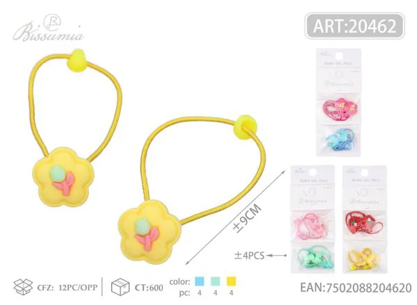 Gomas pequeñas lisas de flor 4pc