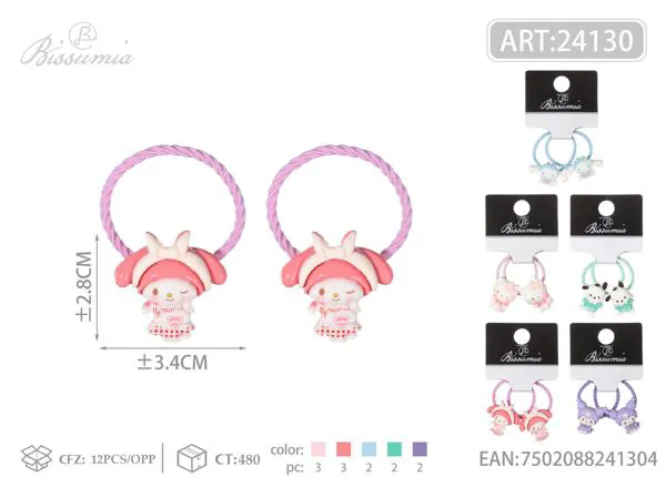 Gomas pequeñas de caricatura 2pcs/paquete 8#