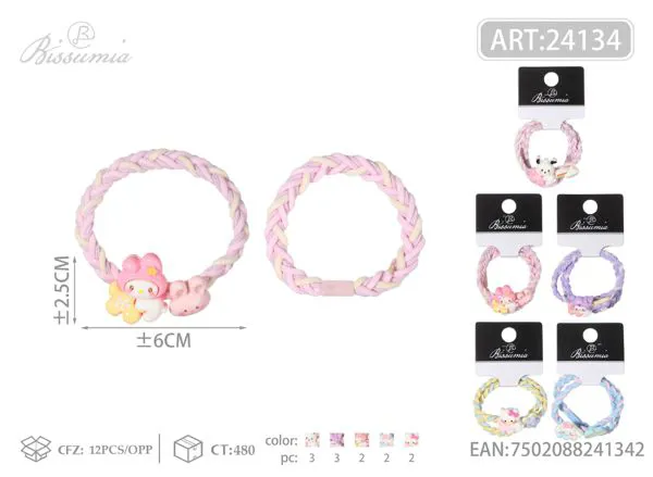 1pc goma lisa + 1pc goma con accesorios 2pcs/paquete 1#