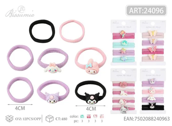 4pcs accesorios de diadema + 4pcs lisas 8pcs/paquete