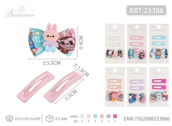2pcs pinzas BB + 1pc pinza pato Rilakkuma juego de horquillas