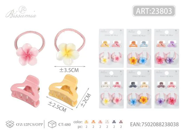 Juego de flor de 5 pétalos 4pcs/card