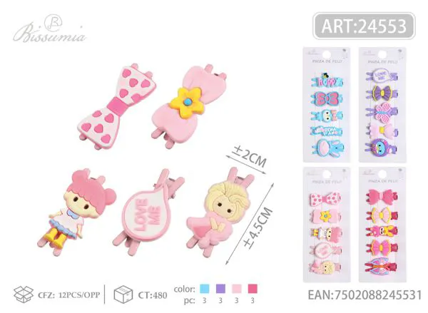 Pinzas pato para niños 5pcs/card